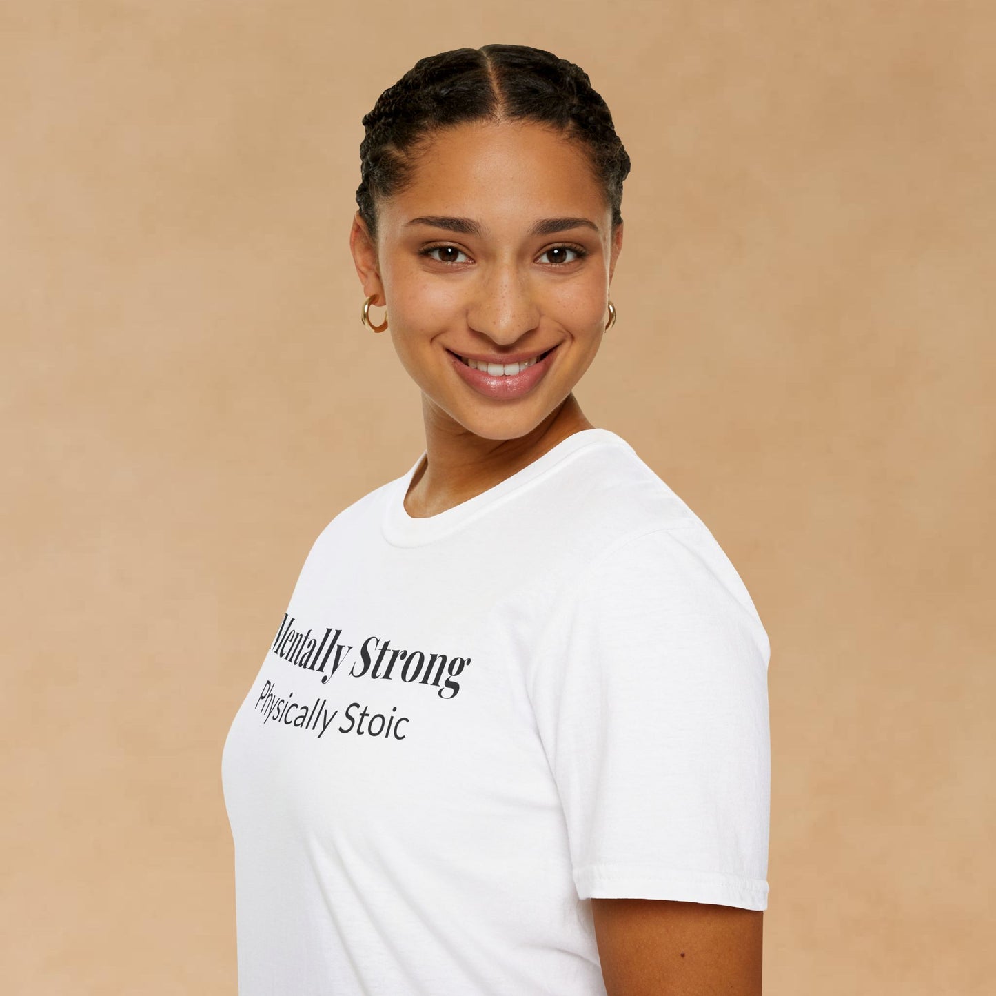 "Mentally Strong, Physically Stoic" - Unisex T-Shirt [Black Font]