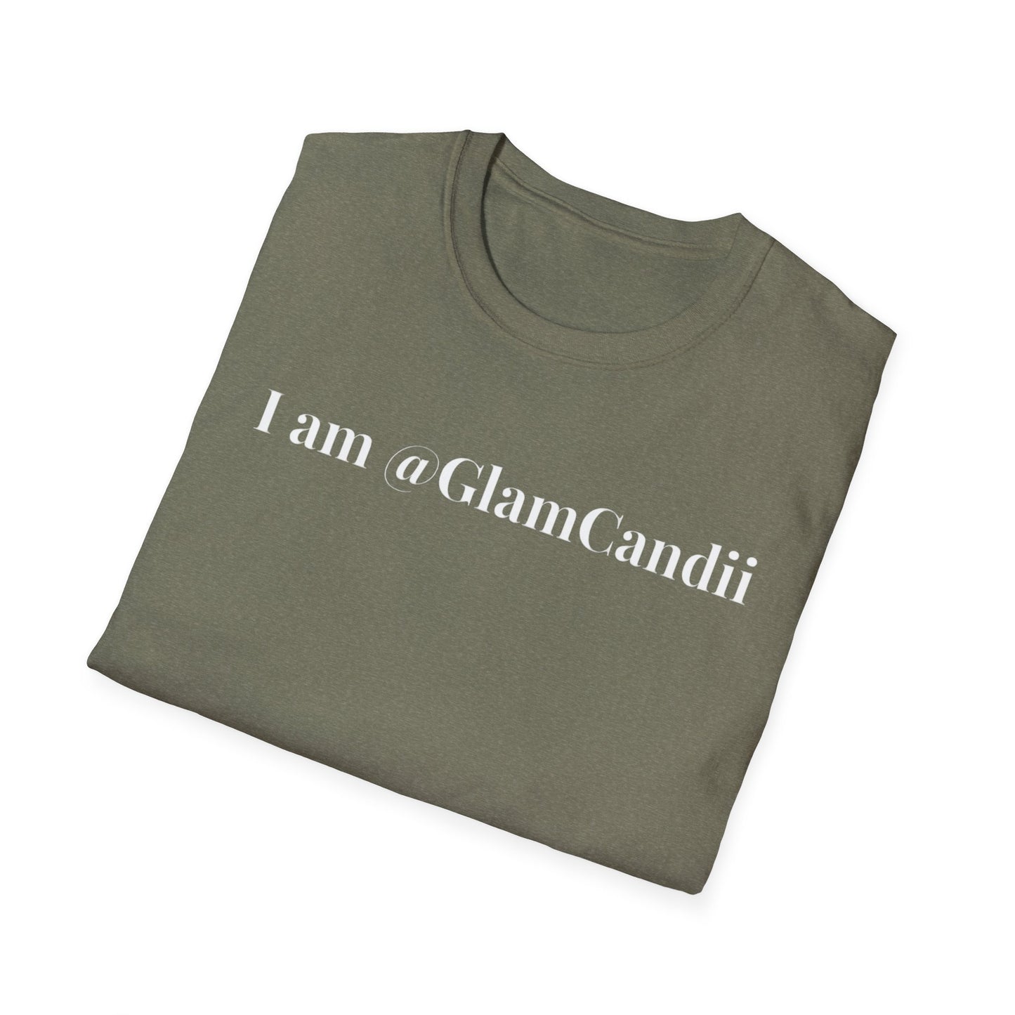 "I am @GlamCandii" - Unisex T-Shirt [White Font]