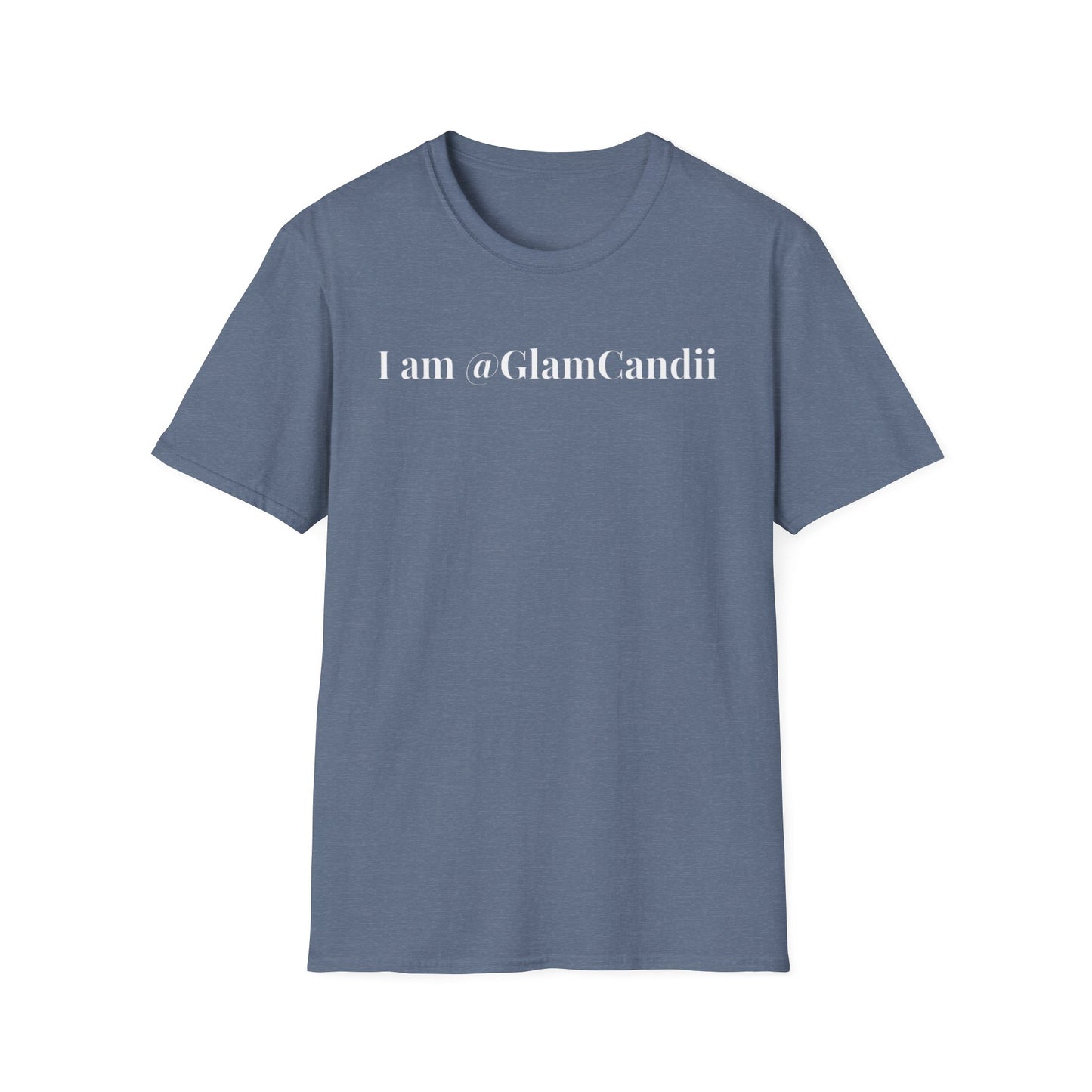 "I am @GlamCandii" - Unisex T-Shirt [White Font]