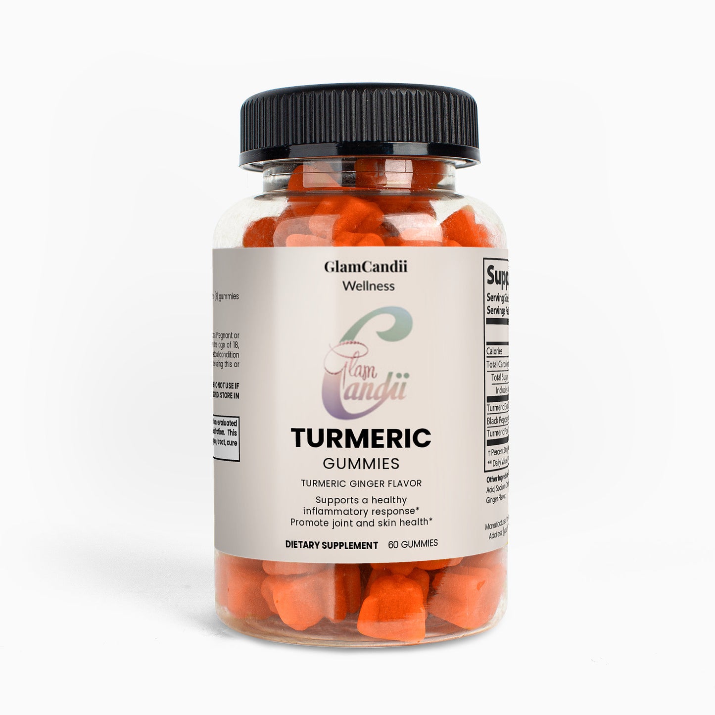 GlamCandii Turmeric Gummies (60 Gummies)
