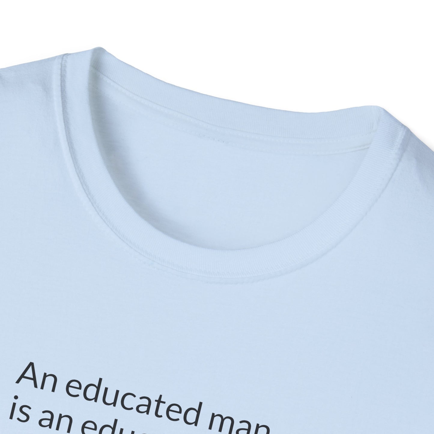 Educated Woman, Educated Nation - Unisex T-Shirt [Black Font]