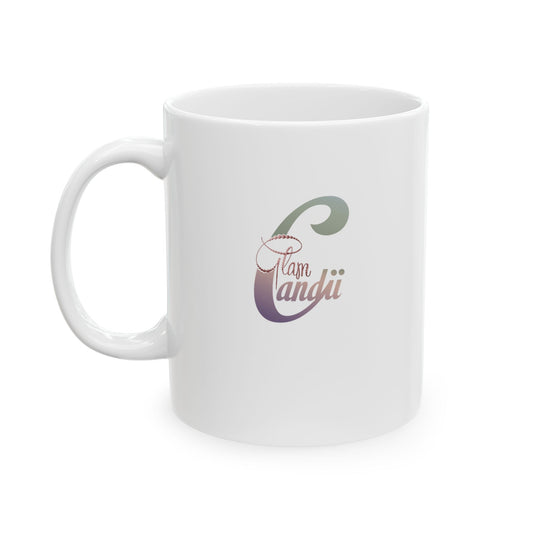 Glamcandii Ceramic White Mug