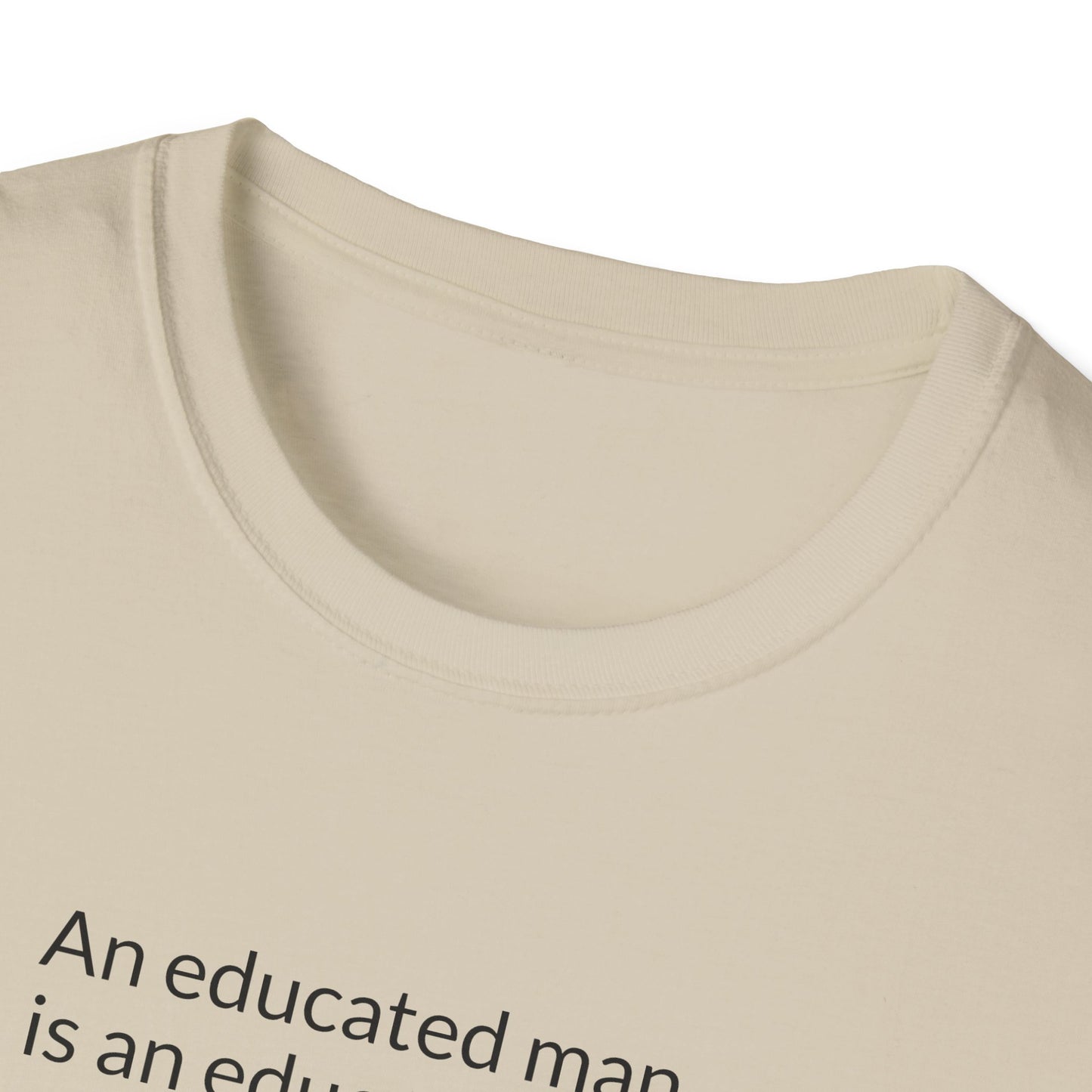 Educated Woman, Educated Nation - Unisex T-Shirt [Black Font]