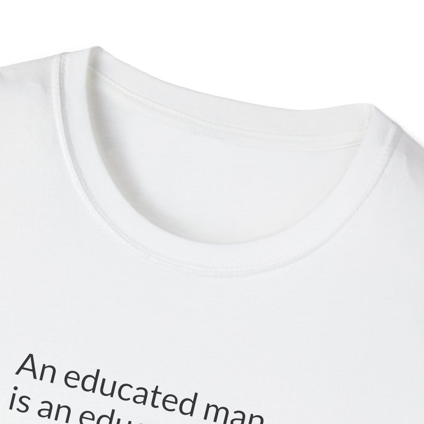 Educated Woman, Educated Nation - Unisex T-Shirt [Black Font]