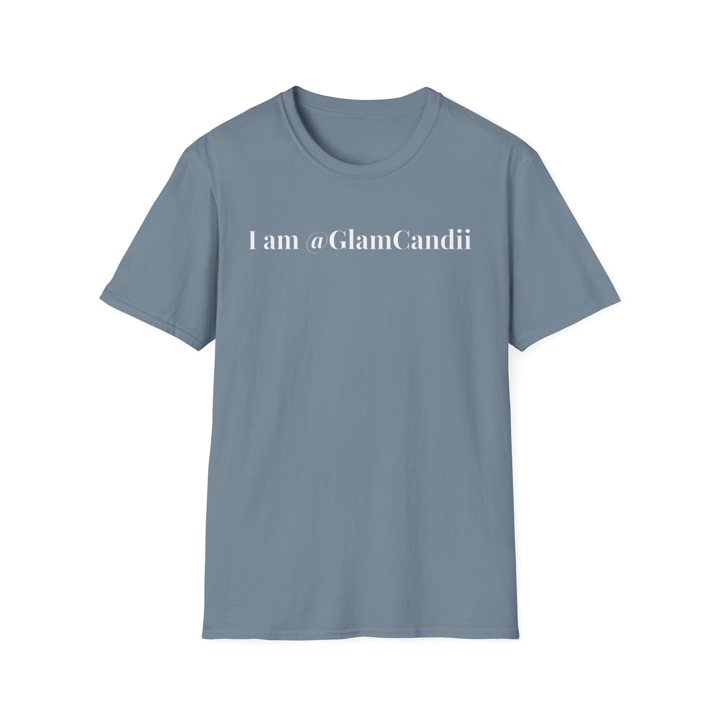 "I am @GlamCandii" - Unisex T-Shirt [White Font]