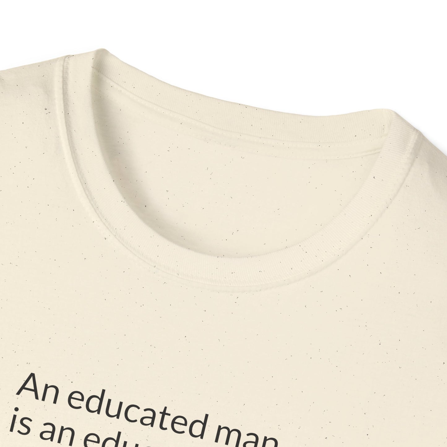 Educated Woman, Educated Nation - Unisex T-Shirt [Black Font]