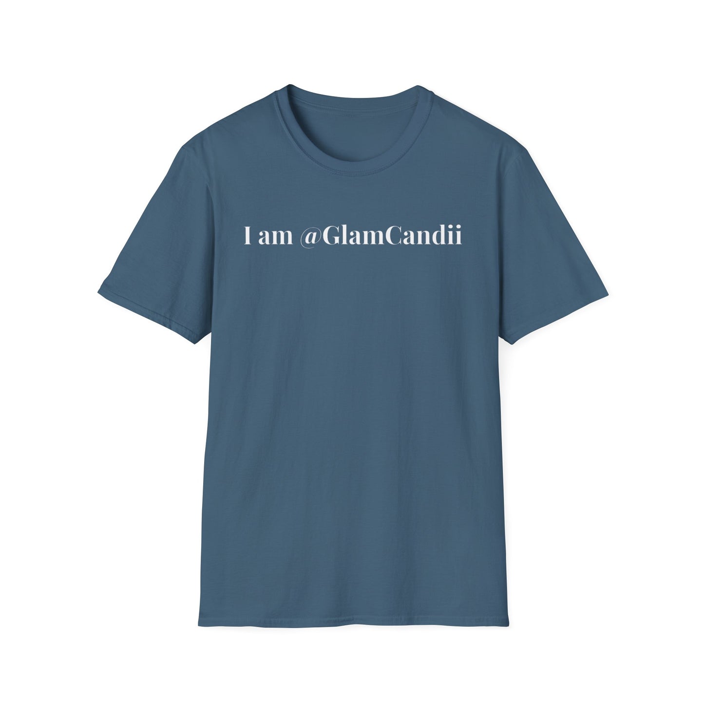"I am @GlamCandii" - Unisex T-Shirt [White Font]