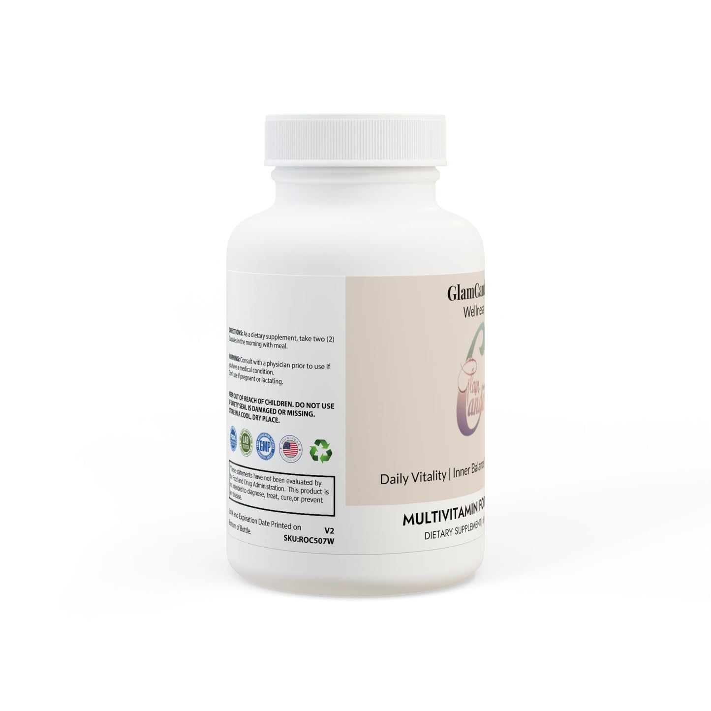 GlamCandii Multivitamin for Women Supplement (60 Capsules)