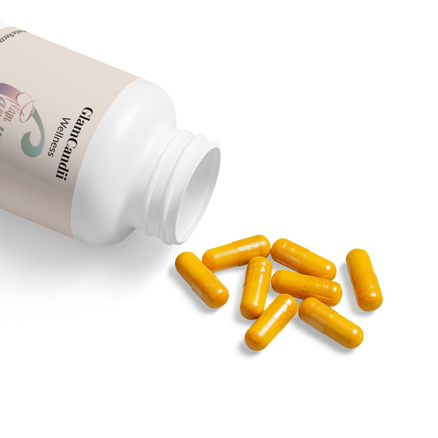 GlamCandii Turmeric with BioPerine® (Black Pepper Fruit Extract) Supplement (60 Capsules)