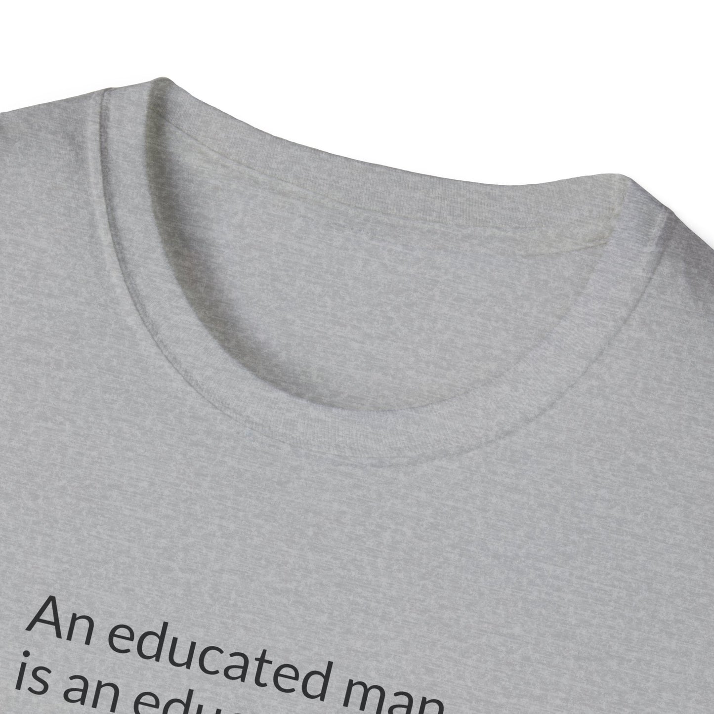 Educated Woman, Educated Nation - Unisex T-Shirt [Black Font]